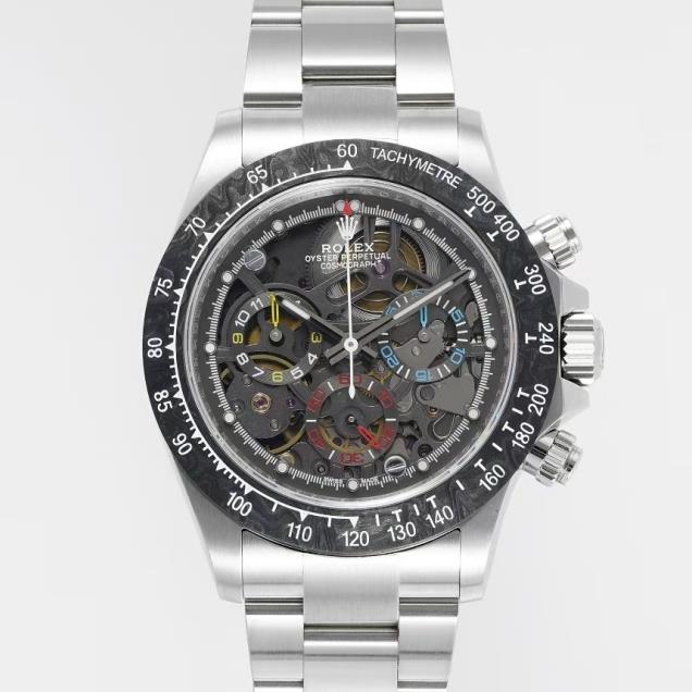 Rolex改裝迪通拿鏤空男表