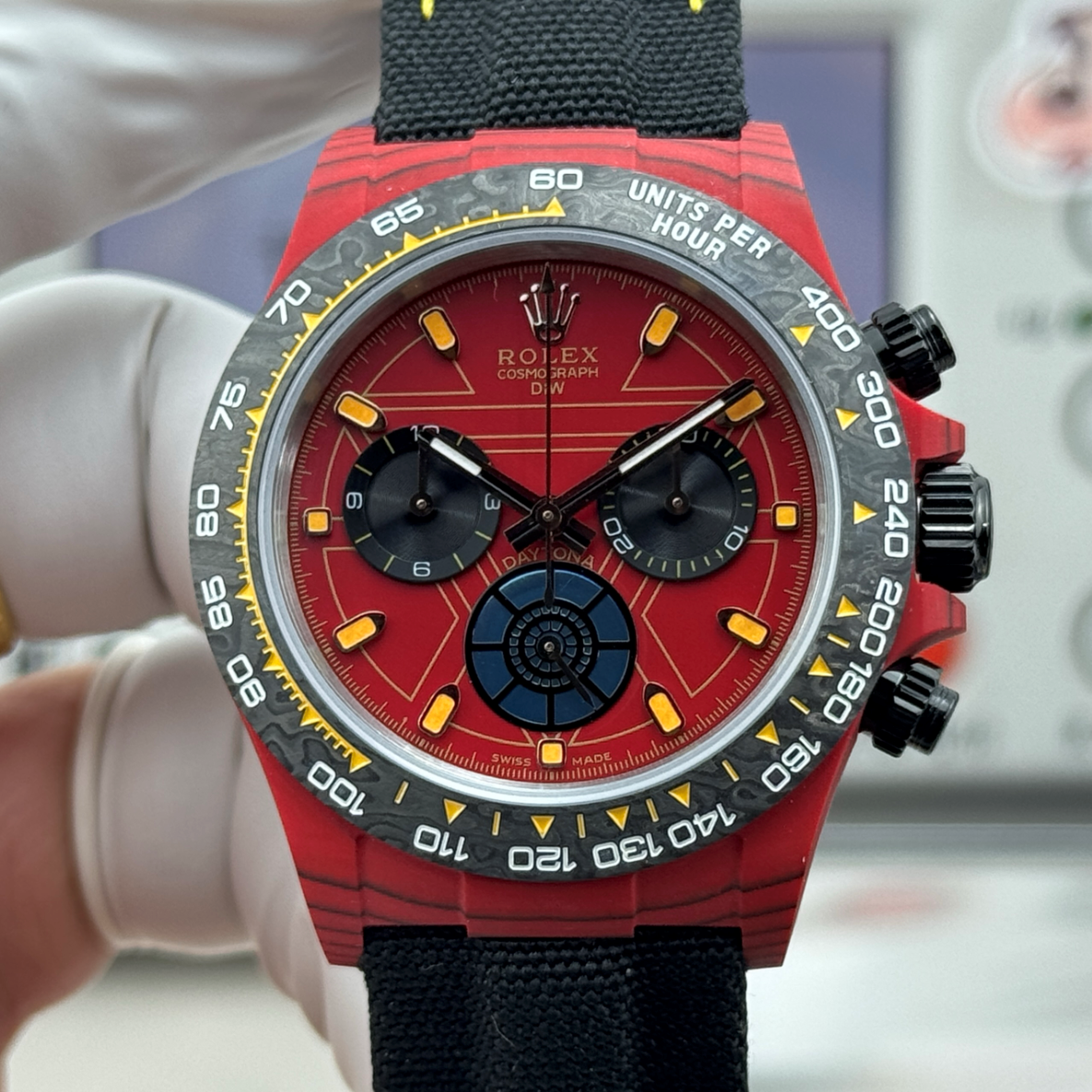 TW廠 最新款ROLEX鋼鐵俠宇宙計時迪通拿錶 勞力士4130機芯碳纖維機械男表